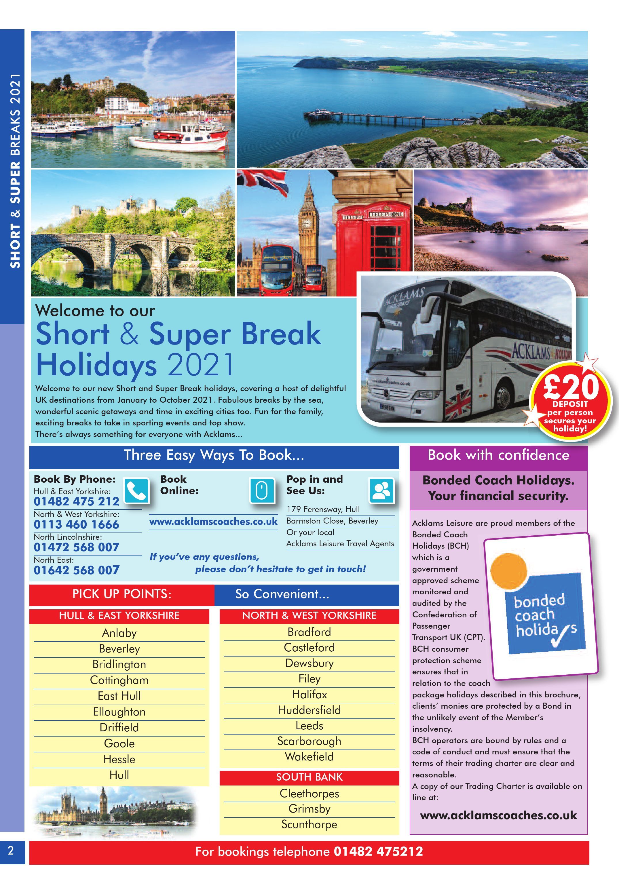 coaches to bridlington from leeds